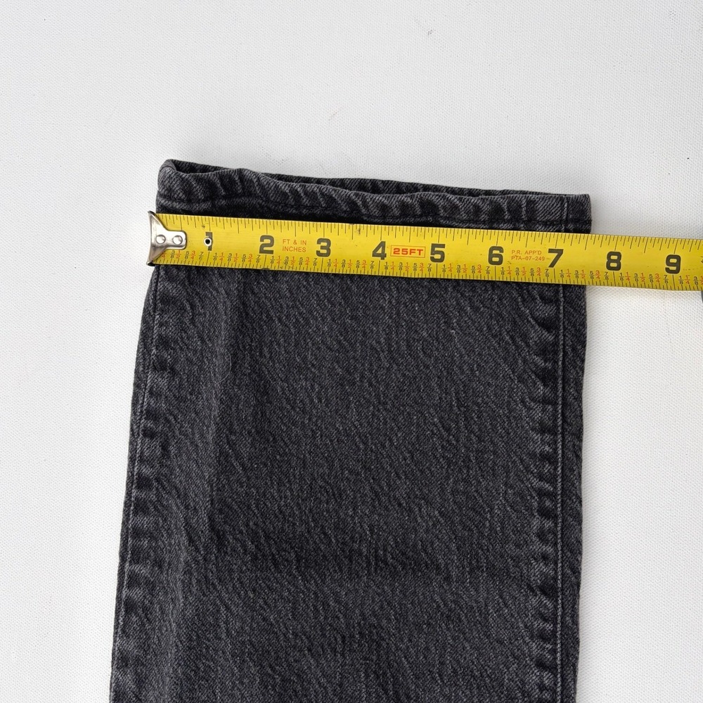 Universal Thread High Rise 90s Straight Leg Jeans Washed Black Size 12R 33x30 - Picture 7 of 8
